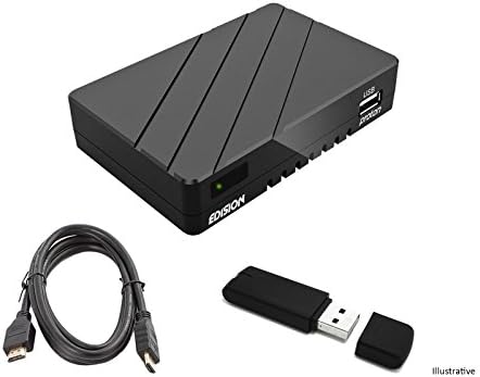 Edision Free TV (Lite v2) Full HD Free To Air Satellite Receiver, PVR Via USB,Video/Music Player Via USB, Receive UK Freesat Stations,Free To Air Box,12 Volt