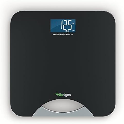 Vitasigns VS41133-0200 Bluetooth Smart Bathroom Scale, Black