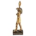 Design Toscano Horus Falcon God of The Egyptian Realm Figurine Statue, 8 Inch, Black and Gold