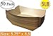 Brown Kraft Paper Food Trays Great for Parties, Takeout, Home, food boats disposable bulk brown paper plates- hotdog holder hot dog tray disposable french fries tray(100, 5.75