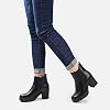 Moda-Chics-Womens-Ankle-Boots-Slip-On-Platform-Boots