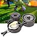 Yirind Lightweight Outdoor Camping Pan Set Hiking Cookware Backpacking Cooking Picnic Bowl Pot Pan Setthumb 3