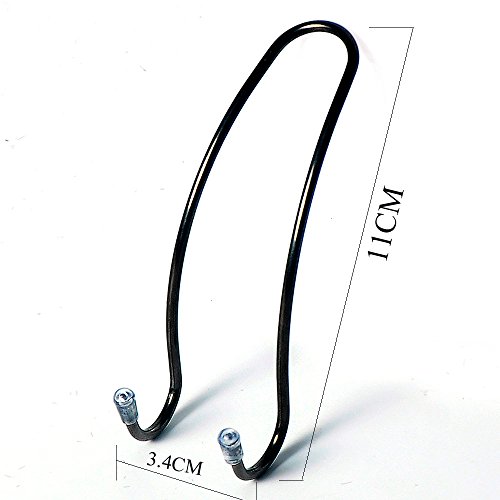GCA Car Seat Holder Coat Clothes Hook Back Purse Bag Hanging Hanger Organizer - 2 pack (Black)