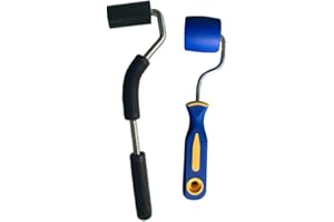 Zimpty ZY379 Heavy-Duty High-Pressure Rubber J-Roller – Curved Handle and Solid Hard Roller Tool for Floor Laminate & Veneer Glue