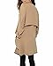 StyleDome Women Chiffon Sheer Long Sleeve Waterfall Trench Coats Cape Cardigans