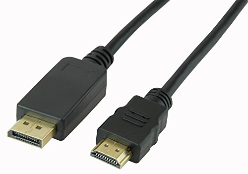 PRO SIGNAL HDHDPORT-005-5M DisplayPort to HDMI Cable, 5m Black