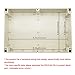 LeMotech Waterproof Dustproof IP65 ABS Plastic Junction Box Universal Electric Project Enclosure Pale Gray 9.4 x 6.3 x 3.5 inch (240 x 160 x 90 mm)