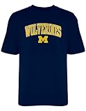 NCAA Michigan Wolverines Old Varsity/Gildan T-Shirt, Navy, X-Large