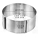 Yoofor Adjustable Stainless Steel Cake Ring 6-12 inch