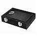 Pasutewel Velvet Glass Ring Jewellery Display Storage Box Jewelry Holder Storage Organizer Stand 7 Slots (Black)