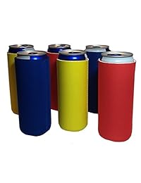 12 oz ultra slim Can Cooler Sleeves   6 pack plega