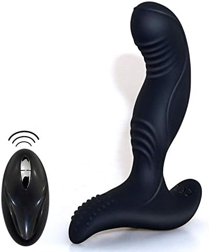 UUFMN TSHIRT Wireless Remote A-nàl Vībra'tion Prost**ate Massage Adult Sexaaaa Toys for Men Būtte Plug Vibrating Male Mastur**bator for Woman Shop,Black