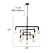 SEOL-LIGHT Barn Adjustable Pipe Chandeliers Pendant Hanging Lighting with 9 Sockets(Industrial-Style)Max 540W Metal Iron For Dinning Room,Kitchen,Foyer