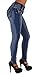 Colombian Design, High Waist, Butt Lift, Levanta Cola, Skinny Jeans in Washed Blue Size 13