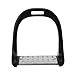 HEEPDD Stirrups for Saddle, 5Colors Premium Safety Reflex 3D Wide Track Aluminum Die Casting Colored Paint Horse Stirrup (Black)thumb 4