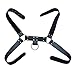 Men's PU Leather Male Chest H Bulldog Harness 4 Straps Club wear Costumes