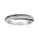 Ross-Simons 0.18 ct. t.w. Blue and White Diamond
