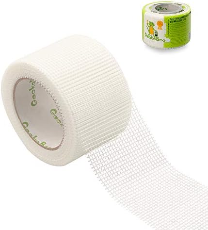 Fiberglass Cloth Tape Glass Fiber High Strength Self-Adhesive Mesh Joint Tape Plain Weave Seam Tape for Drywall Repair Reinforcement E-Glass Size 3.15" x 118" (8cm x 300cm)