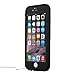 iPhone 6S Waterproof Case, Pandawell Slim Thin Light Dirt/Dust Proof Snowproof Shockproof Case Full Body Underwater Protective Cover for Apple iPhone 6 / iPhone 6S 4.7 inch - Black