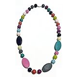 Baby Teething Necklace for Mom to Wear, Silicone Baby Teether for Sensory Kids with ADHD Autism or Special Needs, Fidget Teething Toy Reduce Boys Girls Chewing Biting Teething