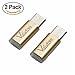 USB Type C Adapter,Valuetom Micro USB 2.0 to Type C Adapter Plug Converter Connector with 56k Resistor for LG G5, Nexus 5X, Nexus 6P, OnePlus 2 and Other Devices with Type C port (2Pcs/Pack,Gold)