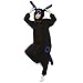 ESY Costume Adult Pajamas Cosplay Onesie Black Blue Umbreon L