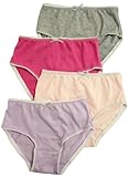 T Cottons Girls Briefs Cotton Panties (4 Pack)