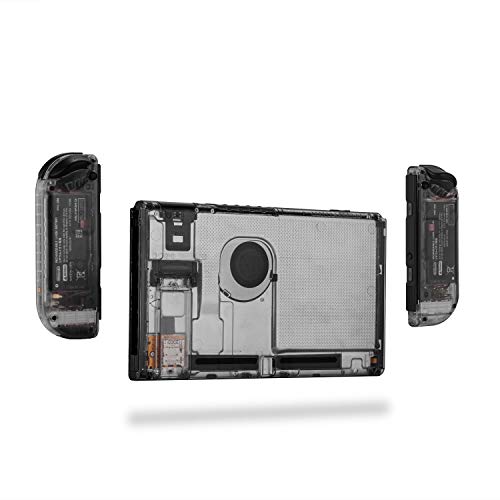 [Update Version] NS Joycon Handheld Controller Housing DIY Replacement Shell Case for Nintendo Switch Joy-Con (L/R) Without Electronics (Set-Smoke Black) - Thumbnail 2