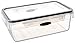 Stor-All Solutions Misco PNC37RT/8 Rectangle Press N Click Food Container, 4.7 Cup, Clear/Grey Trim
