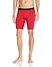 Hanes Men's Sport Performance Compression Short, Scarlet/Ebony, Medium