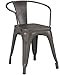 Poly and Bark Trattoria Arm Chair in Bronze (Set of 4)