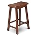 Civet Home Saddle Stool, 24, Walnut