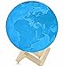 Diameter 5.9 inches Earth Lamp, 3D Printing LED 16 Colors Earth Light, Touch and Remote Control Decorative Earth Night Light.