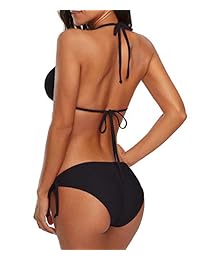 American Trends - Bikini de dos piezas con tirantes en la parte inferior de la corbata para mujer, traje de baño sexy