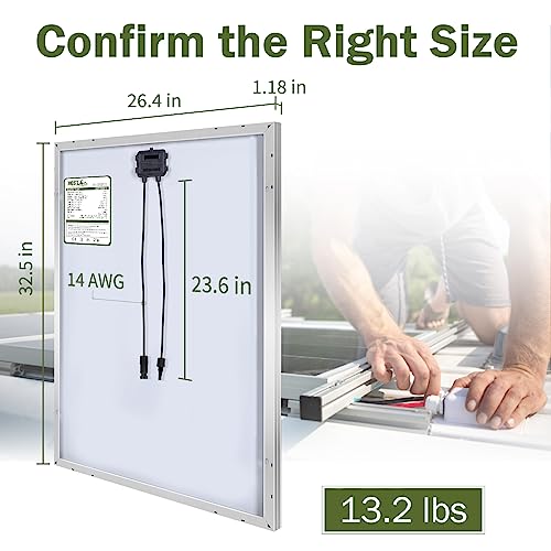 HQST 9BB Cell 100W Solar Panel 12V 100 Watt 200W 400W Monocrystalline