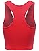 Fifth Parallel Threads FPT Womens Basic Sleeveless Racerback Crop Tank Top Red S