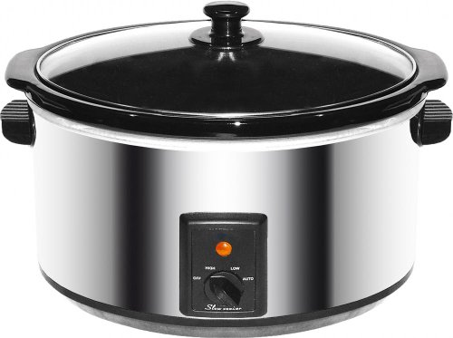 Brentwood Appliances SC-170S 8qt Slow Cooker, 8 Quart, Silver