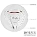 Elvicto 2 Pack Photoelectric Smoke Detector Sealed-in 10 Year Lithium, Battery-Operated Fire Alarm for Home