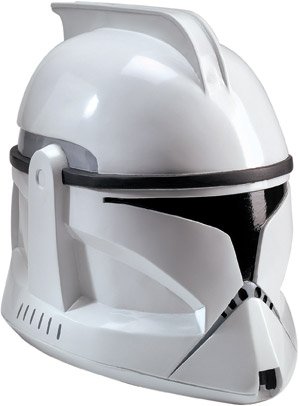 Star Wars Clone Trooper Collector Helmet, White, One Size Costume