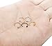 FIBO STEEL 5Pcs 20G Stainless Steel Nose Ring Hoop Nose Studs Body Piercing 8MM