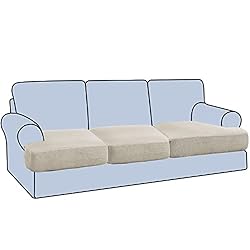 H.VERSAILTEX Stretch 3 Piece T Cushion Sofa