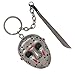 Bioworld Friday the 13th Jason Voorhees 3-D Keychain with Machette Keychain