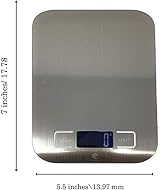 MSC Kitchen Scale 10kg Digital Stainless Steel Tare LCD Display view 3