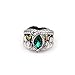 USA Lord of Rings LOTR Aragorn's Ring of Barahir Mens Crystal Ring Size 6-10