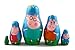 Matryoshka Matrioska Babuska Russian Nesting Wooden Doll Peppa Pig Matryoshika Babushka 5 Pcs Stacking Hand Painting Beautiful Nested Craft Matriosjka Matrioska Matreshka Matrjoska Matroeska