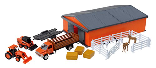 Kubota Horse and Farm Tractor Playset w/ Shed