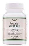 Alpha GPC Choline Supplement, Pharmaceutical Grade, Made in USA (60 Capsules 300mg)
