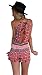 Ayliss Women's Sexy Cut out back Bohemian Casual Loose Romper Playsuit,Red M