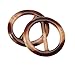 6PCS 2 Inch Plastic Round Shape Fashion Scarf Clip Ring Scarf Slides for Neckerchief (Color Random)