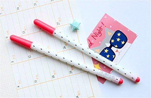 WishgiftCC 12pcs Creative Pitaya Black 0.35mm Gel Pen, Cute Creative Stationery